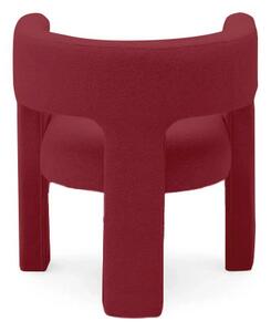 Vínové designové křeslo ALPAH B VELVET