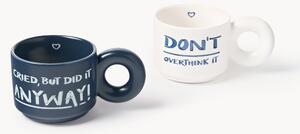 Sada stohovatelných porcelánových hrnků s dekorativním motivem Tutti, 2 díly