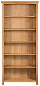 Knihovna se 6 policemi 80 x 22,5 x 170 cm masivní dubové dřevo