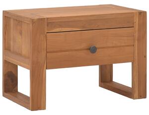 Noční stolek 50 x 30 x 35 cm masivní teakové dřevo