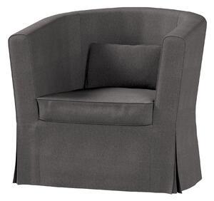 Potah na křeslo IKEA Ektorp Tullsta barva šedá látka pletený vzor