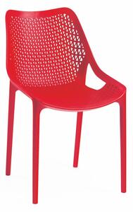 ROJAPLAST Zahradní židle - BILROS, plastová Barva: červená