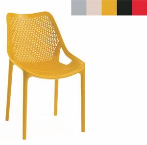 ROJAPLAST Zahradní židle - BILROS, plastová Barva: žlutá