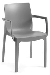 ROJAPLAST Zahradní židle - EMMA ARMCHAIR, plastová Barva: petrolejová