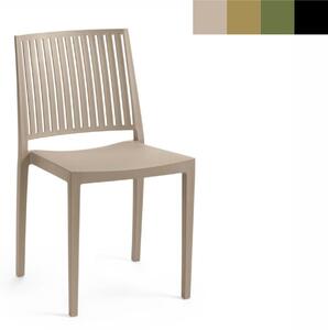 ROJAPLAST Zahradní židle - BARS, plastová Barva: černá