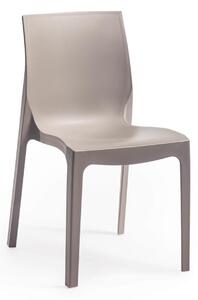 ROJAPLAST Zahradní židle - EMMA, plastová Barva: béžová