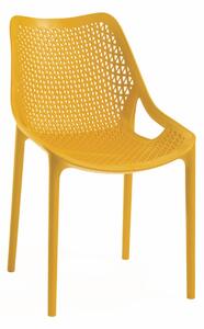 ROJAPLAST Zahradní židle - BILROS, plastová Barva: žlutá