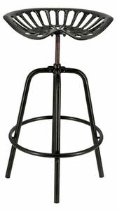 Esschert Design Barová stolička traktorové sedátko černá