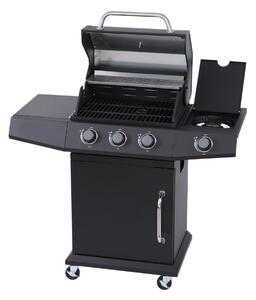 Garden Line Plynový gril GASS MASTER 3+1 černý