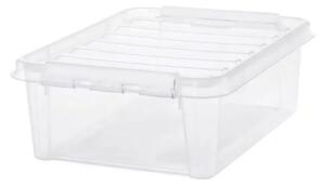 SmartStore Úložný box s bílými klipy Classic, 21 l, 21 l