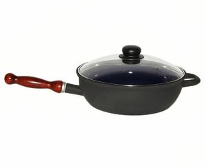 Sfinx Smaltovaná pánev s poklicí a dřevěným držadlem BSE, 26 cm, 2,8 l