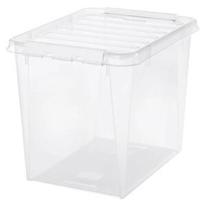 SmartStore Úložný box s bílými klipy Classic, 52 l, 52 l