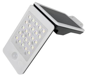 ACA Lighting LED solární svítidlo ELISA se senzorem pohybu 2W/4000K/200Lm/IP65/Li-on 3,7V/1mAh, bílé