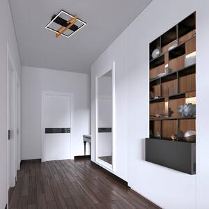 LED stropní světlo 3775015 čtverec 1 zdroj dřevo