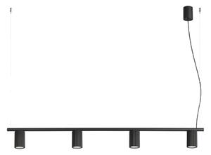 Sollux SL.2712 - Lustr na lanku KARBON 4xGU10/10W/230V černá