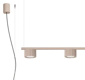 Sollux SL.2702 - Lustr na lanku AURA 4xGX53/10W/230V taupe
