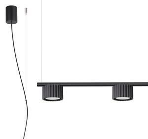 Sollux SL.2696 - Lustr na lanku AURA 4xGX53/10W/230V černá