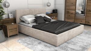 Postel LINCOLN 120x200 béžová s úložným prostorem