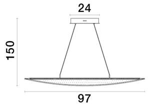 LED lustr Agos 97
