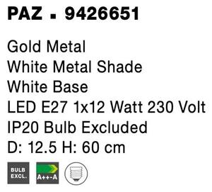 Rustikální stolní lampa Paz mint – Zelená