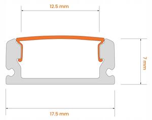 SADA 1x LED RGBW Pásek NEO LITE LED/24W/230V 5 m IP65 Wi-Fi + 5x profil 1 m + DO