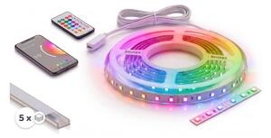SADA 1x LED RGBW Pásek NEO LITE LED/24W/230V 5 m IP65 Wi-Fi + 5x profil 1 m + DO