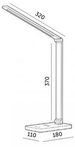 LED Stm. stolní lampa s bez. nab. NOBLITE Q LED/7W/230V 3000/4000/6500K bílá