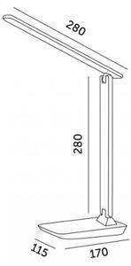 LED Stmívatelná stolní lampa NOBLITE N LED/7W/230V 3000/4000/6500K růžová