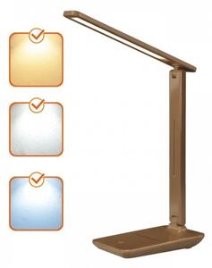 LED Stmívatelná stolní lampa NOBLITE N LED/7W/230V 3000/4000/6500K hnědá