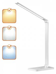 LED Stm. stolní lampa s bez. nab. NOBLITE Q LED/7W/230V 3000/4000/6500K bílá