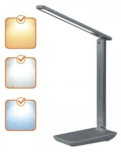 LED Stmívatelná stolní lampa NOBLITE N LED/7W/230V 3000/4000/6500K šedá