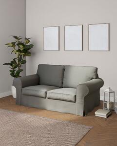 Potah na pohovku IKEA Ektorp 2-místná, rozkládací, STARÝ MODEL barva šedá látka pletený vzor