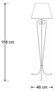 Brilagi - Stojací lampa SONIA 1xE27/15W/230V krémová/patina