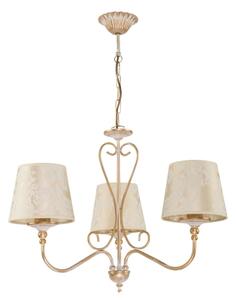 Brilagi - Lustr na řetězu SONIA 3xE27/15W/230V pr. 64 cm krémová/patina