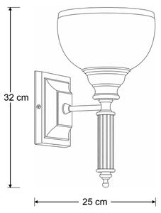 Brilagi - Nástěnná lampa TAURUS 1xE27/15W/230V bronz