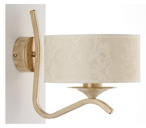Brilagi - Nástěnná lampa SAPHIRE 1xE27/15W/230V krémová/zlatá/patina