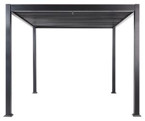 Zahradní pavilon FORNOLI Kov 296 cm 296 cm Černá