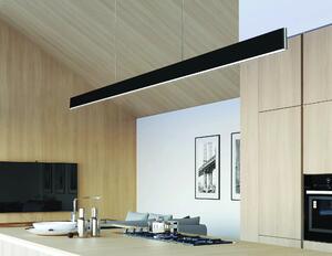 Designový stmívatelný lustr Olivier 120 černá