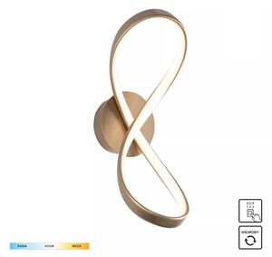 Zuma Line 20026W-GD LED nástěnné svítidlo FERMI | 12W integrovaný LED zdroj | 3000/4000/6000K