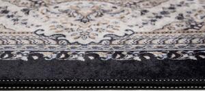 Makro Abra Kusový koberec pratelný VICTORIA 39962 Klasický pogumovaný krémový šedý Rozměr: 80x150 cm