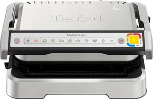 Tefal - Kontaktní gril OPTIGRILL 2v1 2100W/230V nerez