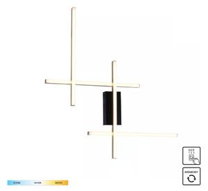 Zuma Line 22009W4-BK/GD LED nástěnné svítidlo EDGE | 32W integrovaný LED zdroj | 3000/4000/6000K