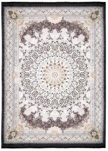 Makro Abra Kusový koberec pratelný VICTORIA 39962 Klasický pogumovaný krémový šedý Rozměr: 140x200 cm