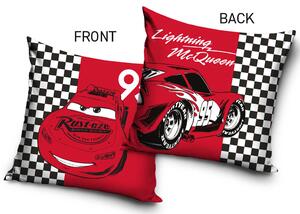 Carbotex Povlak na polštářek 40x40 cm - Cars Blesk McQueen Cílová čára