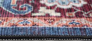 Makro Abra Kusový koberec pratelný VICTORIA 38950 Klasický pogumovaný modrý červený Rozměr: 80x150 cm