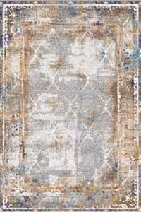 Makro Abra Kusový koberec pratelný VICTORIA 9737 Moderní klasický pogumovaný krémový šedý Rozměr: 80x150 cm