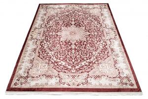 Makro Abra Kusový koberec pratelný VICTORIA 42510 Klasický pogumovaný krémový hnědý Rozměr: 160x230 cm