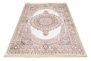 Makro Abra Kusový koberec pratelný VICTORIA 42410 Klasický pogumovaný krémový béžový Rozměr: 120x170 cm