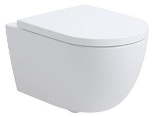 Kielle Oudee - Závěsné WC se sedátkem SoftClose, Rimless Vortex+, bílá 30102005
