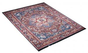 Makro Abra Kusový koberec pratelný VICTORIA 38950 Klasický pogumovaný modrý červený Rozměr: 80x150 cm